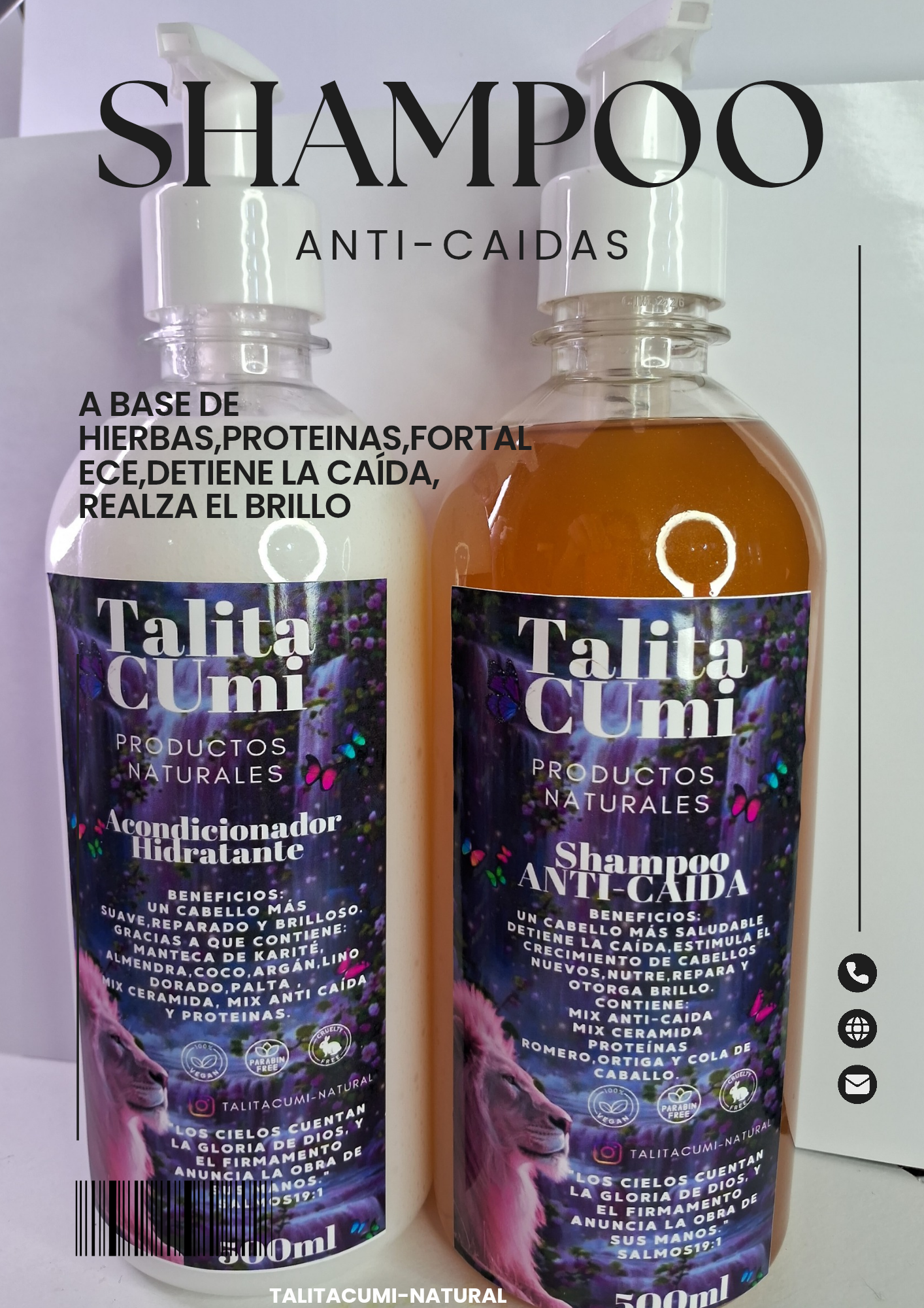 Kit shampoo y acondionador Anti-caida