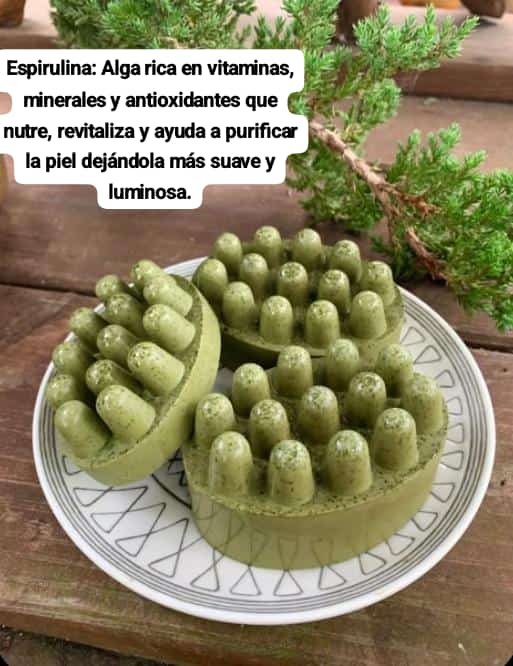 Jabón de glicerina Sipirulina